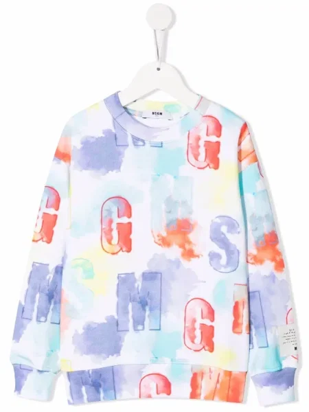Sweter dziecięcy Msgm biały