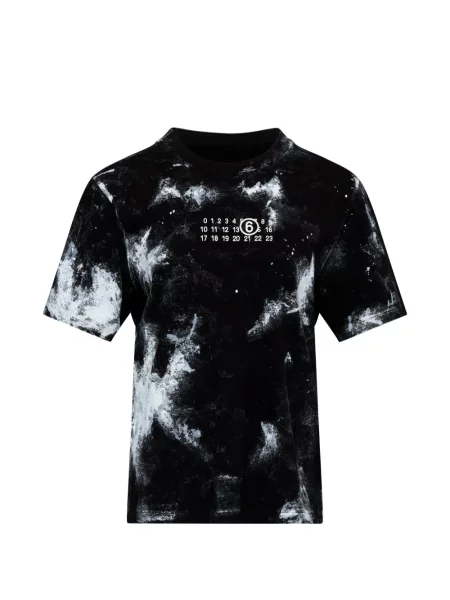 Tricou Mm6 Maison Margiela scurt negru