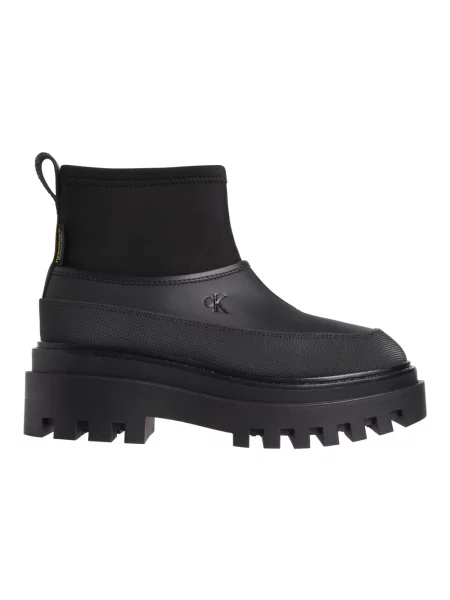 Botki Calvin Klein Jeans na platformie czarne