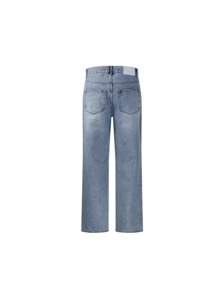 Jeansy straight leg Dunst niebieskie