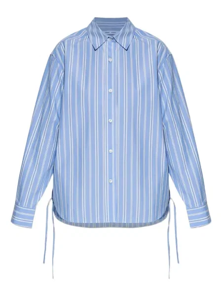 Koszula Samsoe Samsoe w paski niebieska