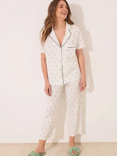 Пижама women'secret дамска от бяло