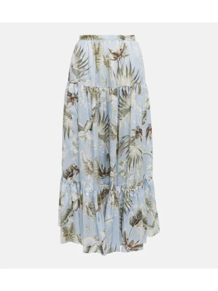 Fustă midi Erdem cu imagine până la genunchi