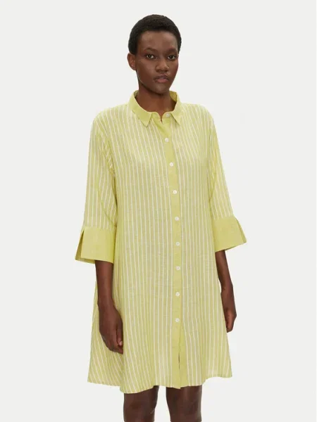 Iconique Rochie tip cămașă verde