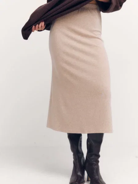 Спідниця міді Lilove бежевий