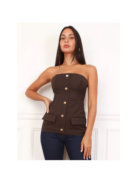 Top La Modeuse smeđa