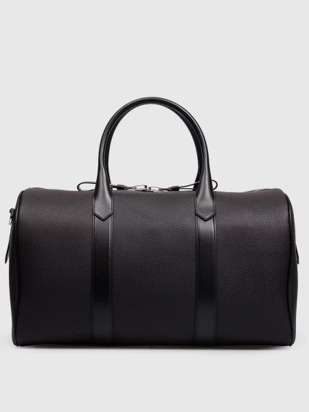 Кожаная дорожная сумка Tom Ford черная