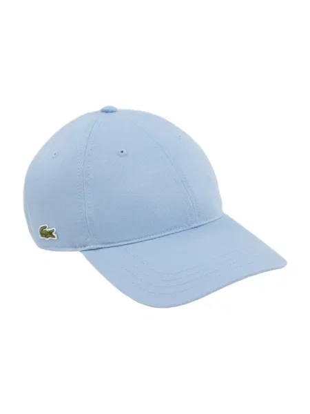 Czapka z daszkiem Lacoste z twillu niebieska