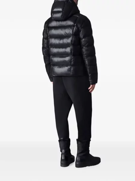 Geacă cu puf Mackage cu glugă negru