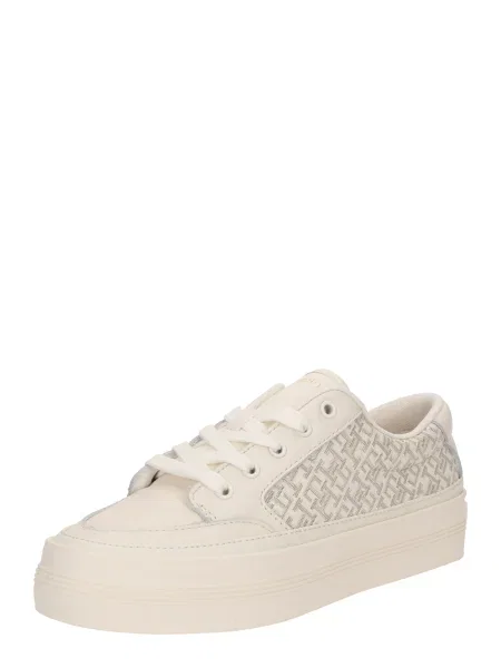 Tommy Hilfiger Sneakers Vulc Leather Sneaker Monogram Écru alb
