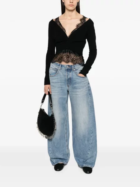 Cardigan Ermanno Scervino din dantelă negru