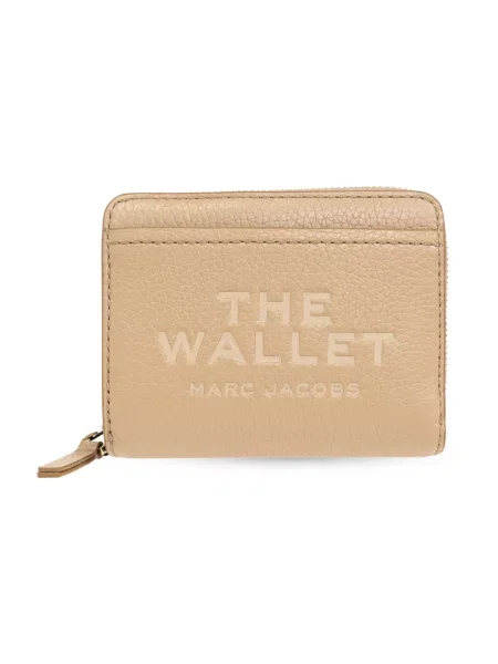 Portfel Marc Jacobs skórzany beżowy