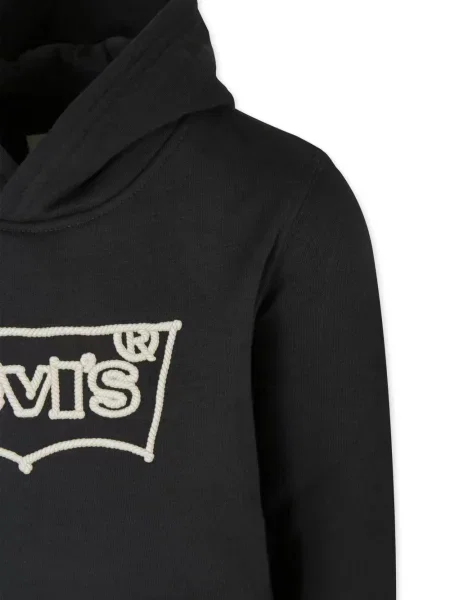 Dětska mikina s kapucí Levi's černá