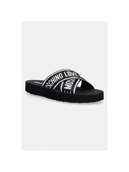 Klapki Love Moschino czarne