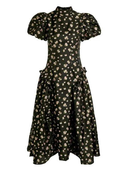 Sukienka mini Sister Jane w kwiatki z nadrukiem garniturowa czarna