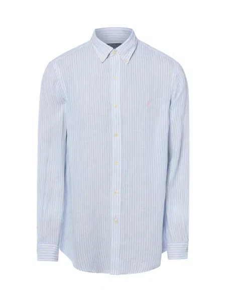 Polo Ralph Lauren koszula lniana Custom Fit Mężczyźni Modern Fit len w S biały