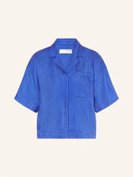 Selected Femme Sweter Z Lnem blau niebieski