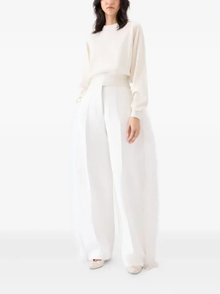 Cropp pulover Jacquemus cu broderie alb