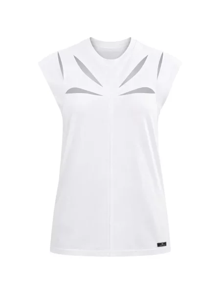 Top Elisabetta Franchi fără mâneci alb