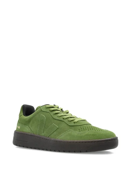 Sneakerși Veja din piele de căprioară verde