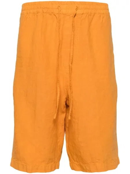 Lněné bermudy 120% Lino oranžové