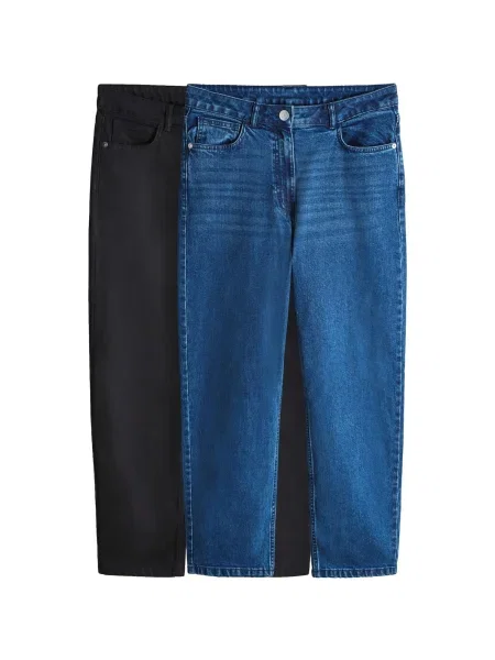 The Set Jeans albastru negru