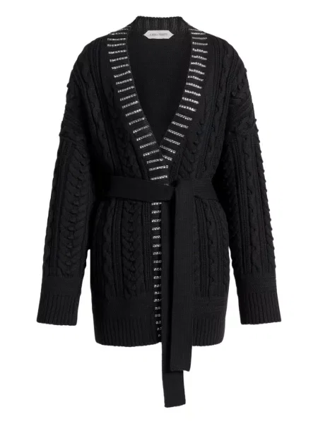 Cardigan Alberta Ferretti tricotate negru