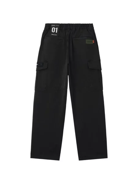 Pantaloni cargo Izzue cu autograf negru