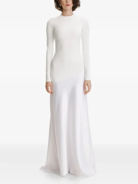 Rochie maxi 2310 Studio lungă de costum alb