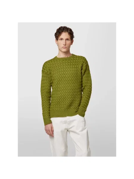 Sweter Alpha Studio wełniany zielony