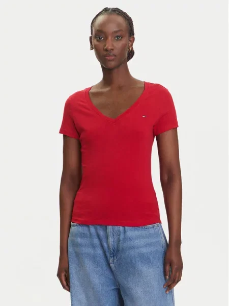 Marškinėliai Tommy Jeans balta