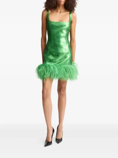 Rochie 16arlington cu paiete de costum verde