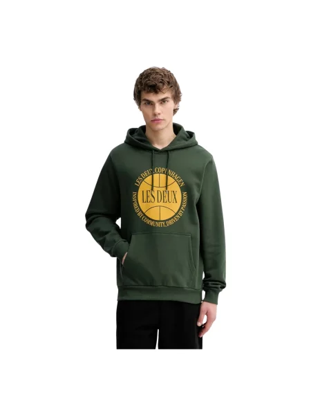 Bluza z kapturem Les Deux z kapturem zielona