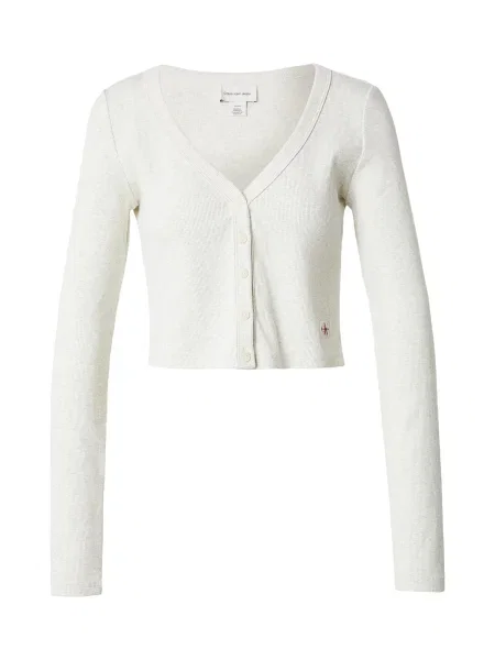 Calvin Klein Jeans Kardigan melír bílý