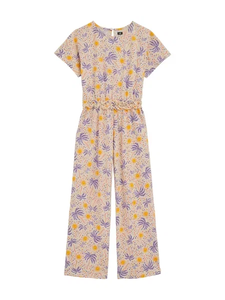 WE Fashion Salopetă / galben / lila bej