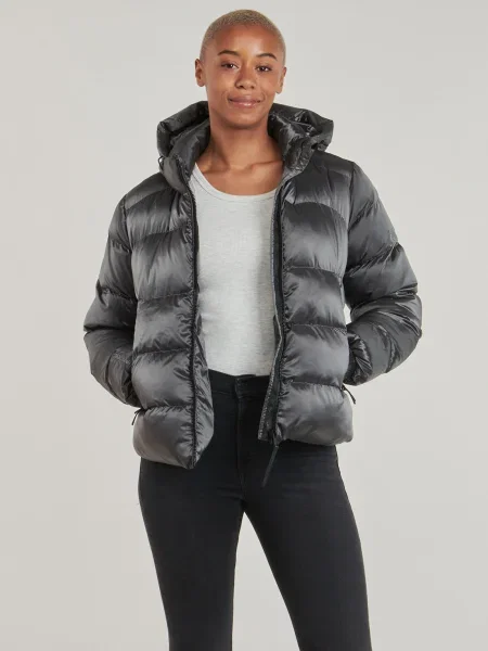 Geacă Superdry cu glugă negru
