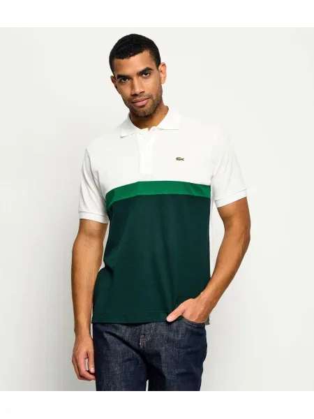 Tricou polo Lacoste clasic alb