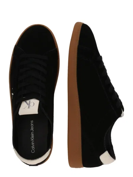 Calvin Klein Jeans Tenisice od brušene kože LOW PROFILE CUPSOLE SU crna