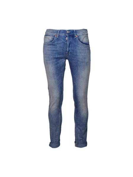 Skinny jeansy Dondup niebieskie