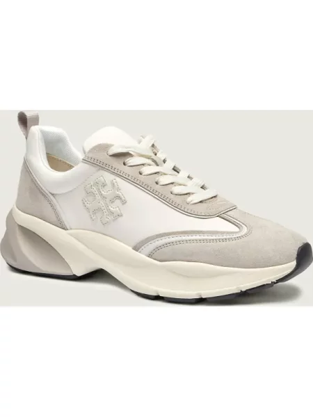 TORY BURCH De piele sneakers GOOD LUCK TRAINER bej