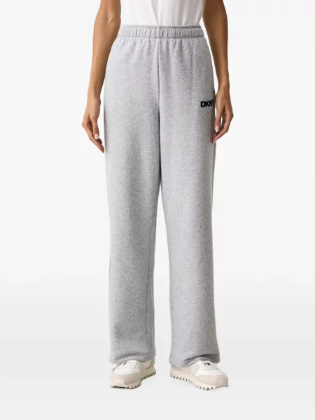 Pantaloni Dkny cu broderie alergare gri