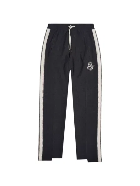 Pantaloni Only The Blind cu dungi gri