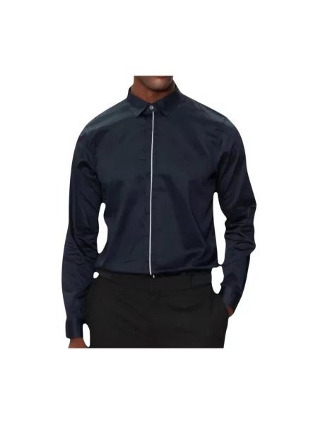 Koszula Armani Exchange niebieska