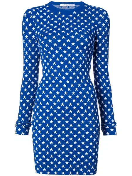 Rochie mini Givenchy cu imagine de costum albastru