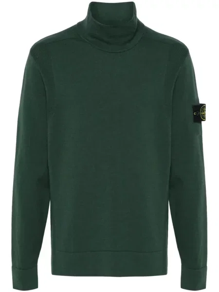 Pulover Stone Island cu strasuri verde