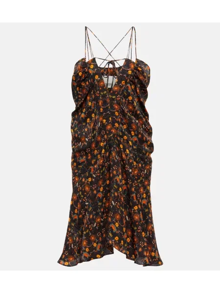 Rochie Isabel Marant de mătase cu model floral