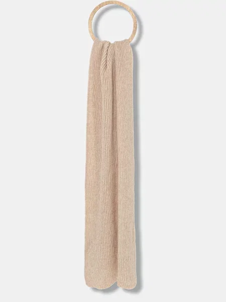 Шарф з вовною Answear.LAB однотонна бежевий