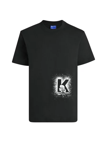 Karl Lagerfeld Jeans Tricou Negru alb
