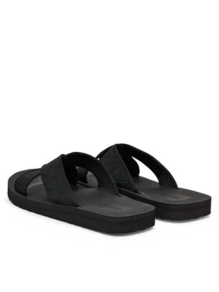 Šľapky Calvin Klein Ess Diecut Xcross Wb Aop čierna