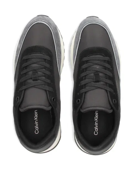 Sneakers Calvin Klein με κορδόνια με δαντέλα μαύρο
